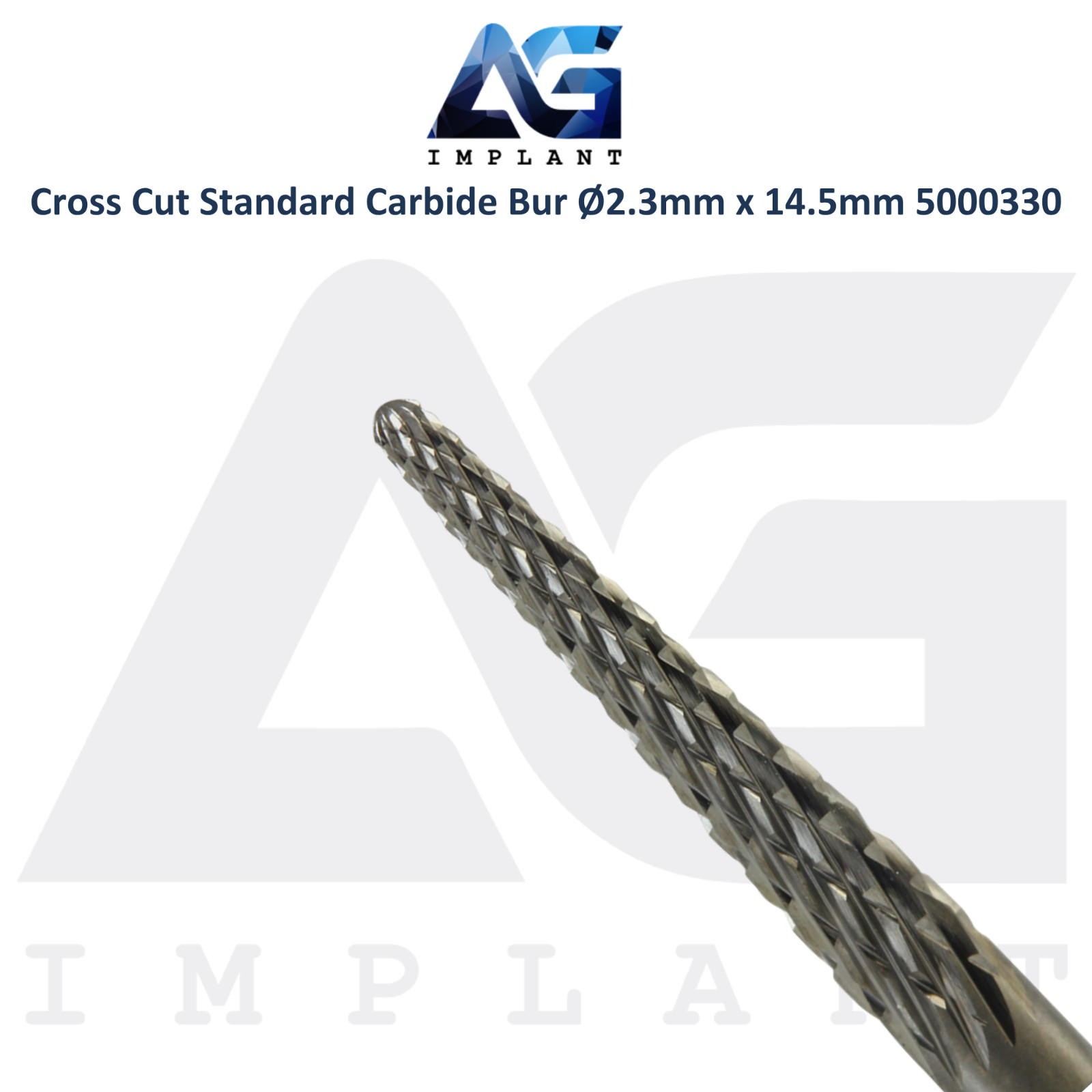 Dental Wilson Cross Cut Standard Bur Ø2.3×14.5mm Tungsten Carbide 5000330