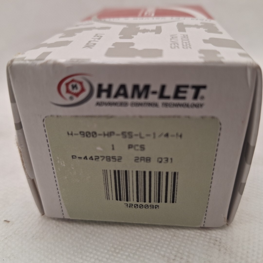 5,000 psi Ham-Let High Pressure Relief Valve, 1 97/100″ L, H-900-HP-SS-L-1/4-H
