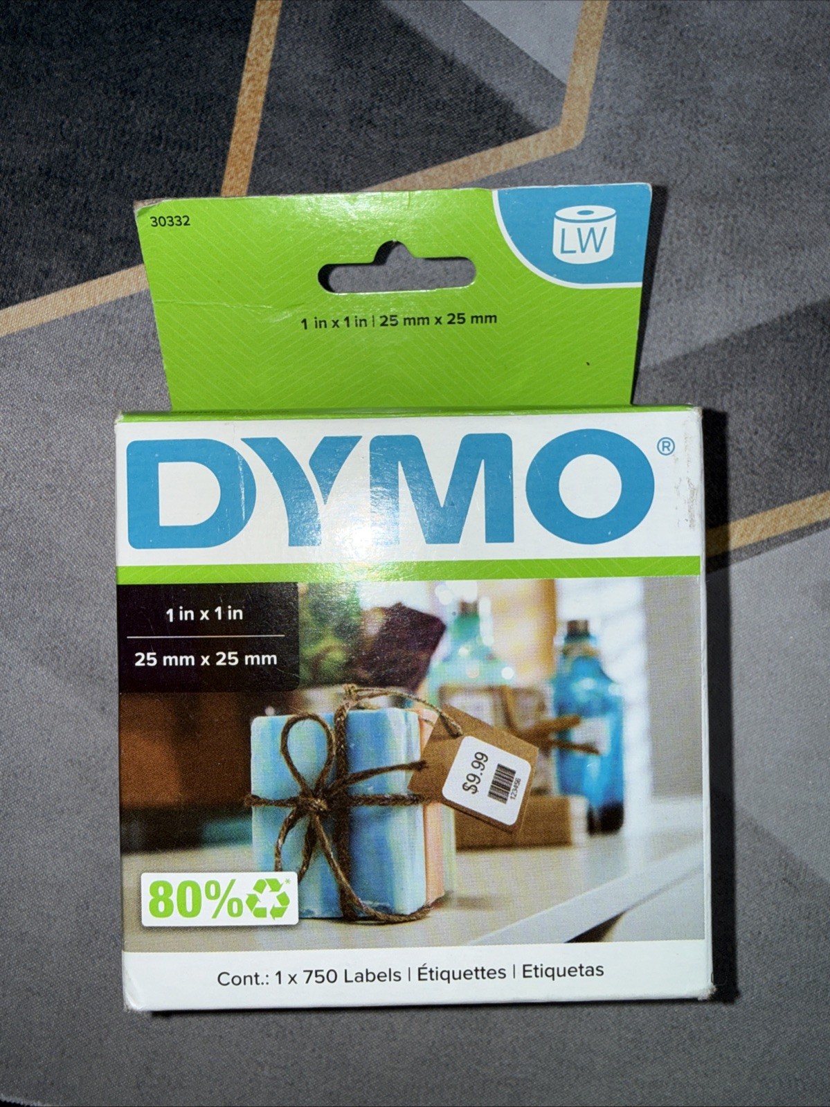 Dymo White Label – 1″ X 1 Roll, 750 Multipurpose (30332)