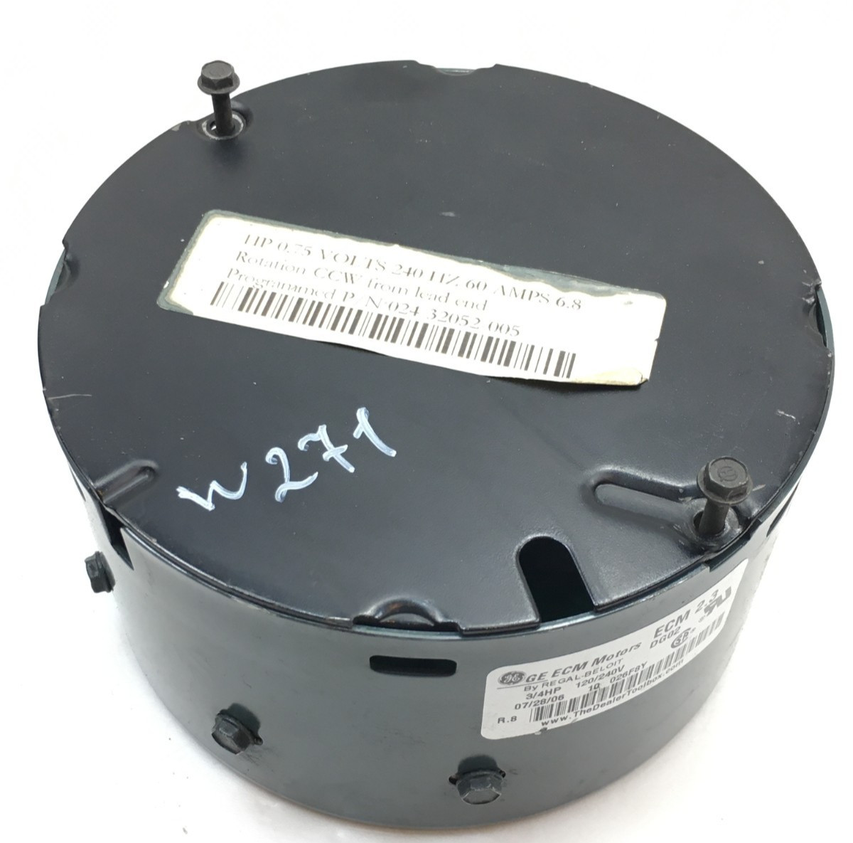 GE ECM2.3 DG02 Module Only 024-32052-005 0.75HP 240V 6.8 Amps CCW LE used #W271