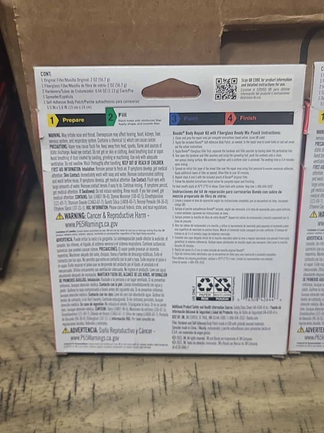 2 BOXES! Bondo Body Repair Kit BRKIT-2PK-ES, Ready Mix Pouches, 2 oz-1EA