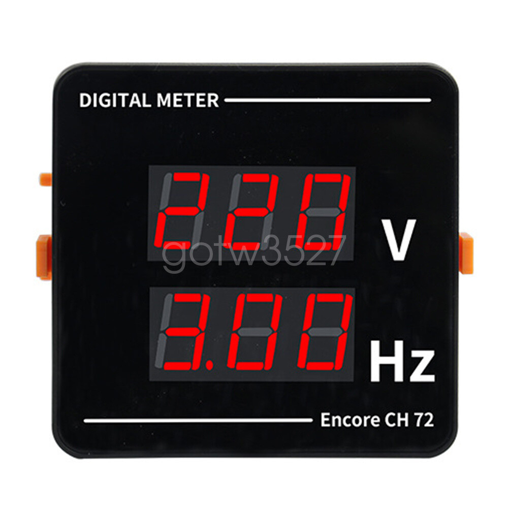 AC50-500V Voltage Frequency Meter Digital LED Display Voltage Tester 10.0-99.9Hz