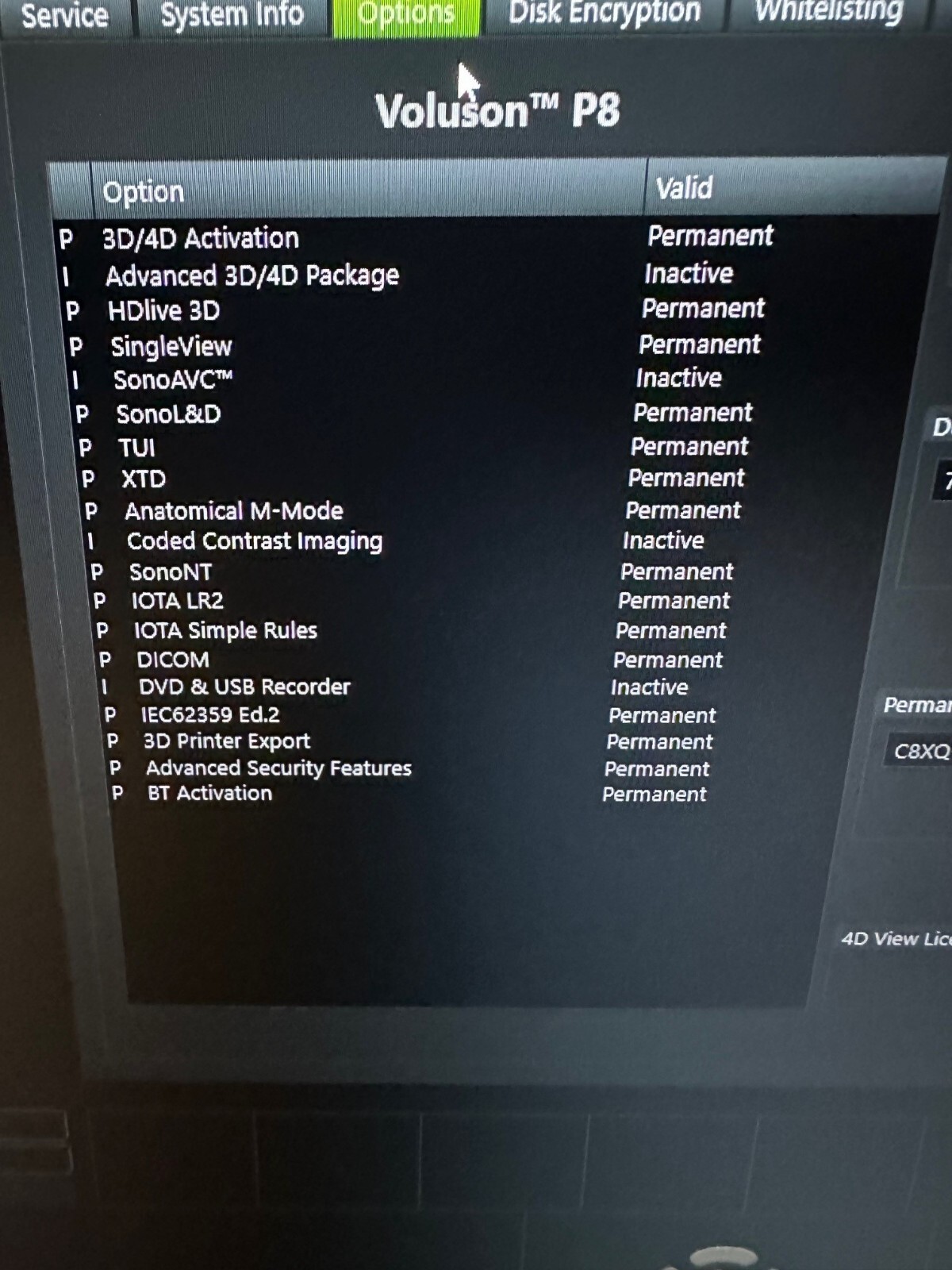 GE Voluson P8 BT18 4D Ultrasound Machine