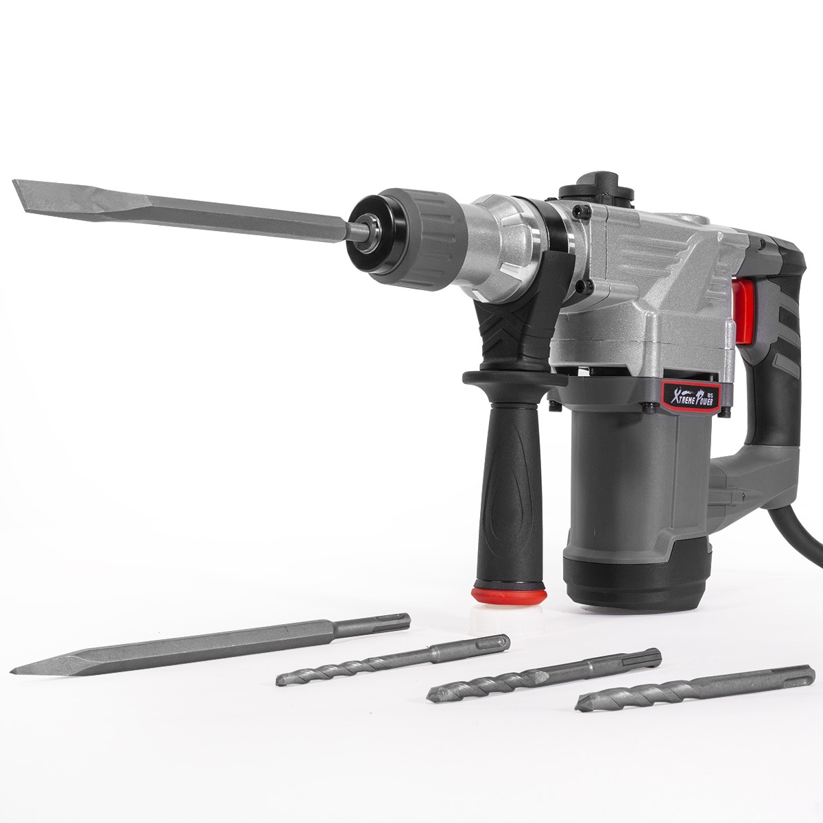 XtremepowerUS 1180W Rotary Chipping Hammer Drill 1-1/4″ SDS Plus Variable Speed