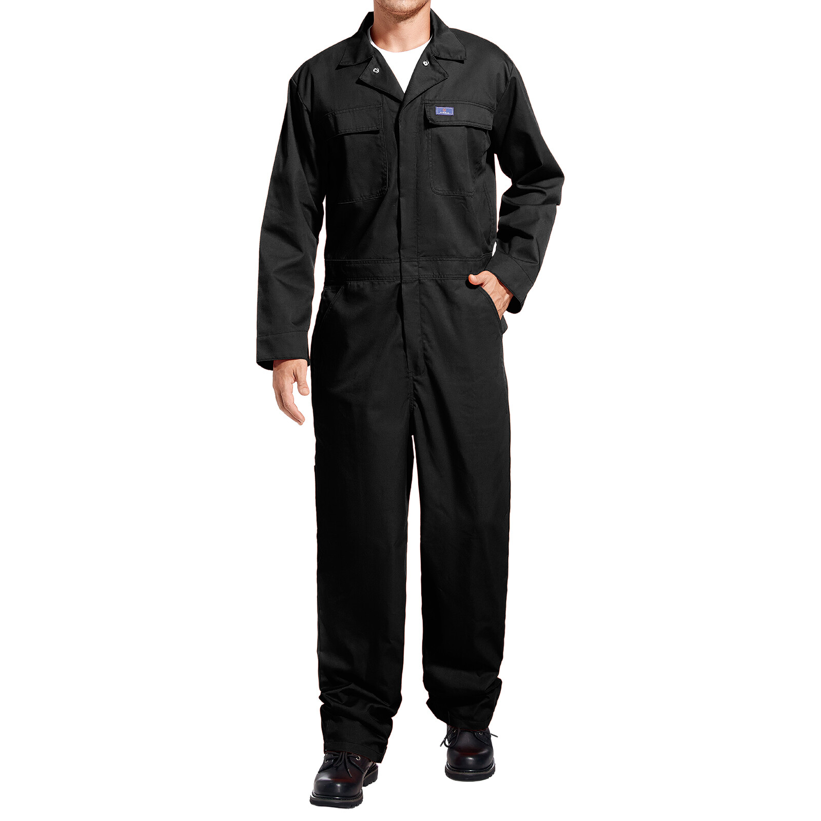 HISEA Men’s Long Sleeve Coverall Workwear Jumpsuit Boilersuit Anti-Stain&Wrinkle