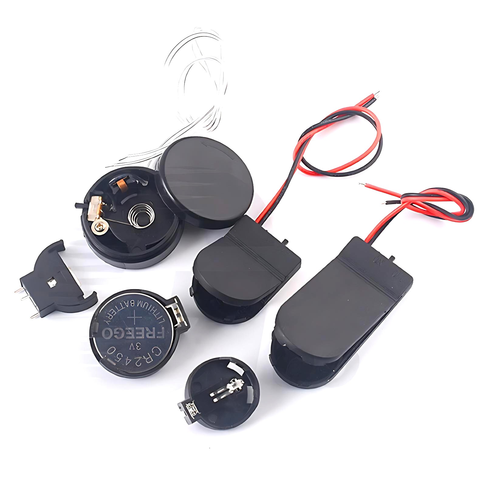 PCB SMT Button Coin Cell Battery Holder CR1220 CR2016 CR2032 CR2430 CR2450 3V/6V