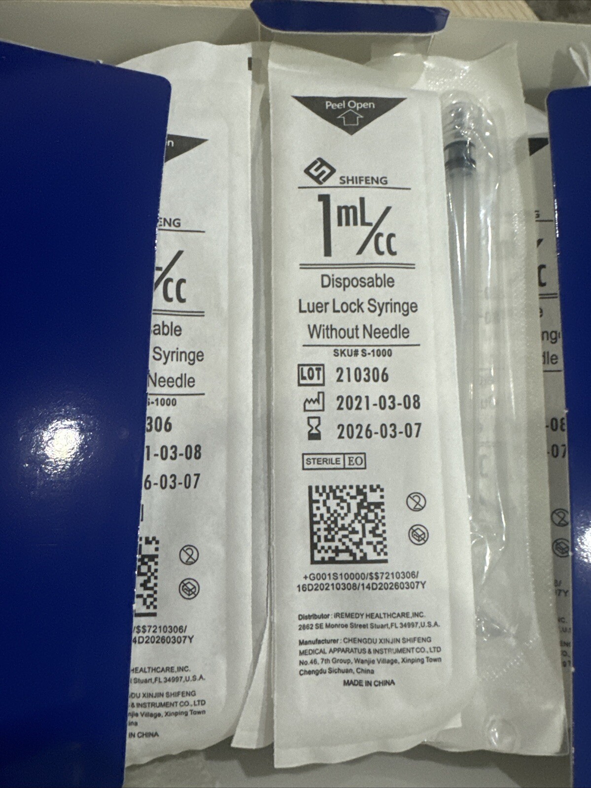 Global Medical Products – Easy Glide 1cc Luer Lock Syringe (No Needle) – QTY 100