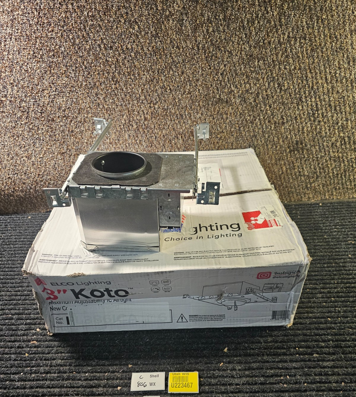(QTY 3) Elco EL386ICA 3 MAX. Adjustability IC Airtight New Construction Housing