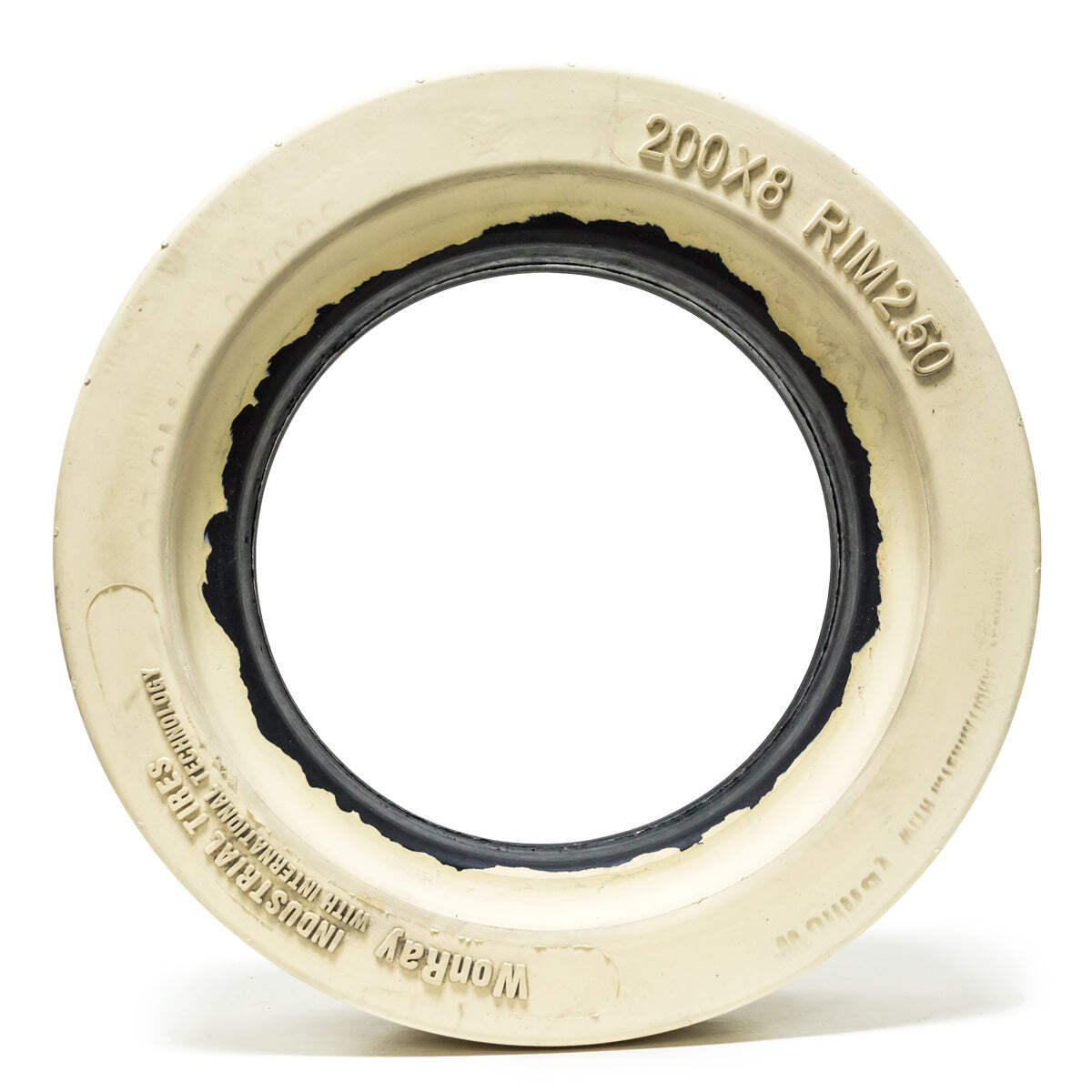4PK Non Marking Tire Wheel 200×8 2×8 Rim 2.5 for Skyjack 112604 3015 3219