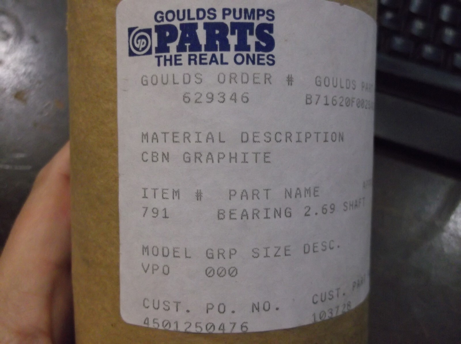 NEW IN PKG GOULDS B71620F0025402 GRAPHITE SHAFT 2.69″ (828)