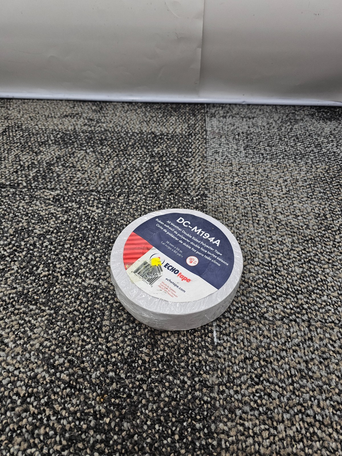 (QTY 2) ECHOtape DC-M194A All Weather Double-Sided Polyester Tape 1.41″ x 60 yd