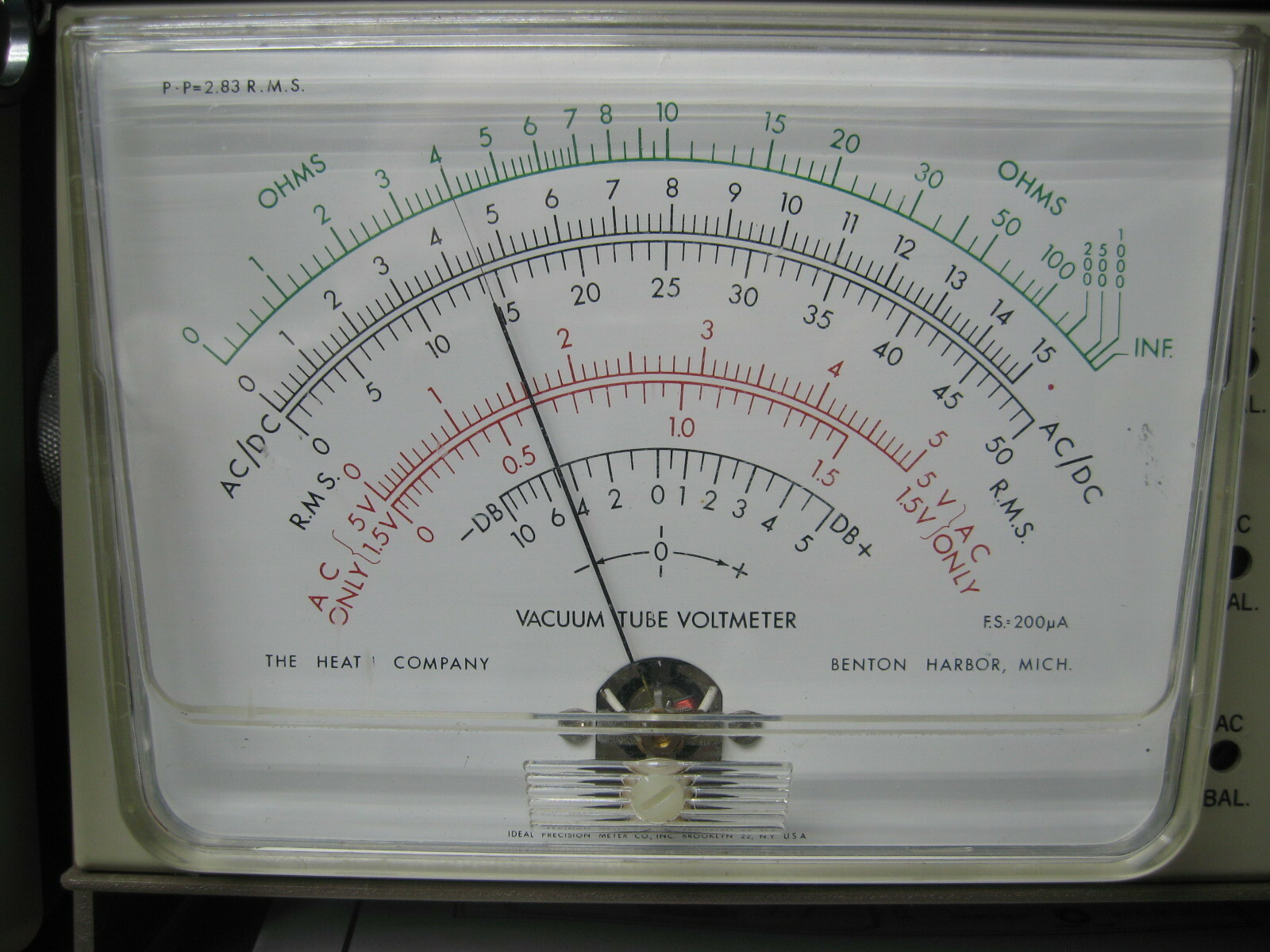 VTVM RF Probe – Low Voltage – B&K/Eico/Knight/RCA/Paco Meters & More