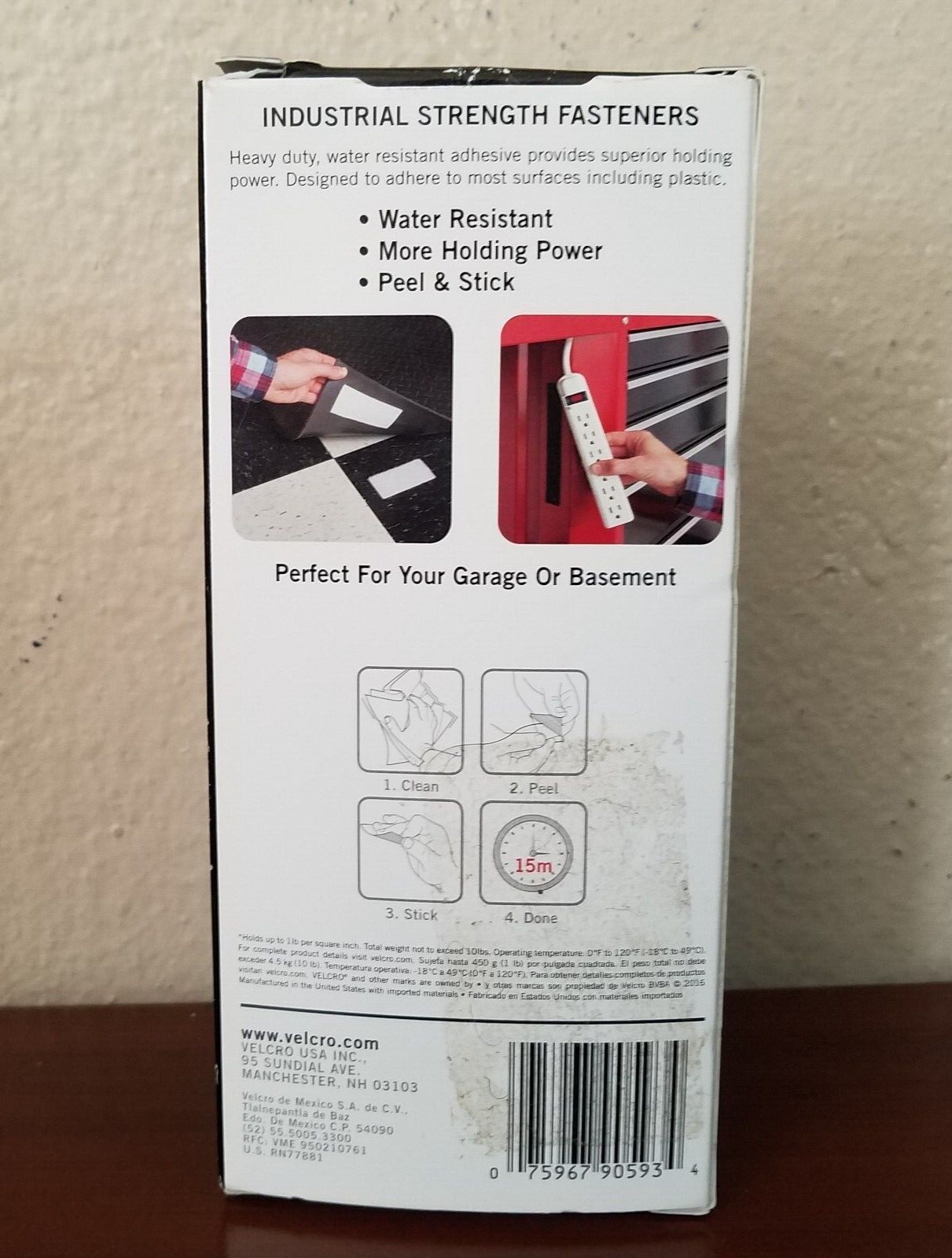 VELCRO Industrial Strength Heavy Duty Stick On Tape Velcro 4ft x 2in Tape X310