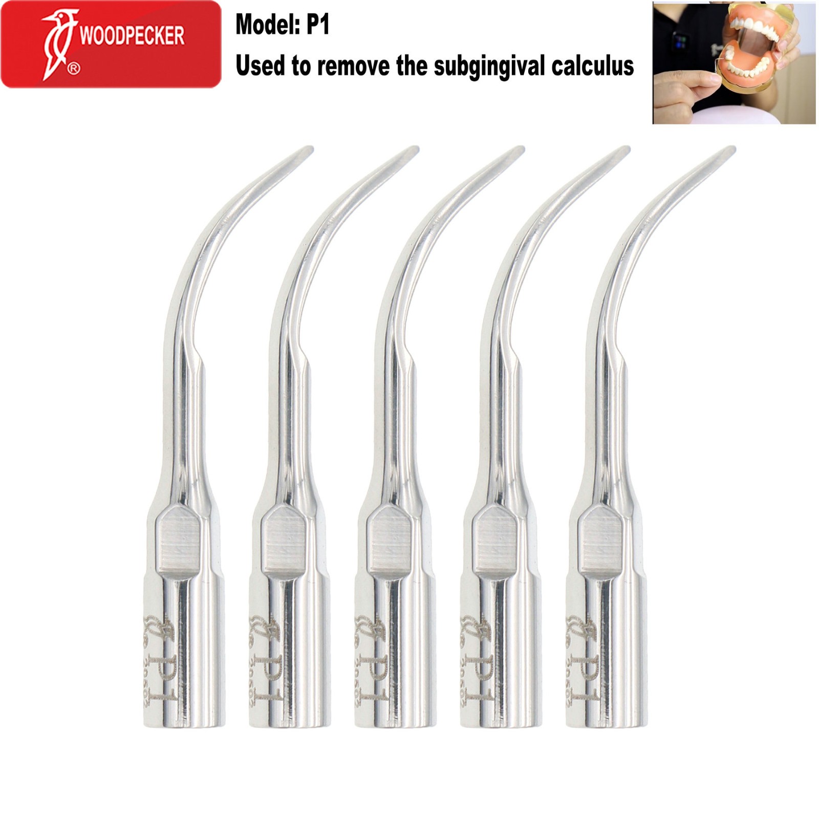 Woodpecker Dental Ultrasonic Scaler Periodontal Tips P1 P3 P3D fits EMS UDS