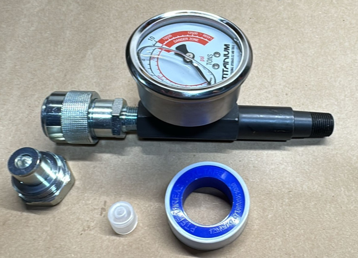 TPH Enerpac GA45GC Style Gauge AND Adaptor UP TO 14000 PSI Gauge CR400 BEST ONE