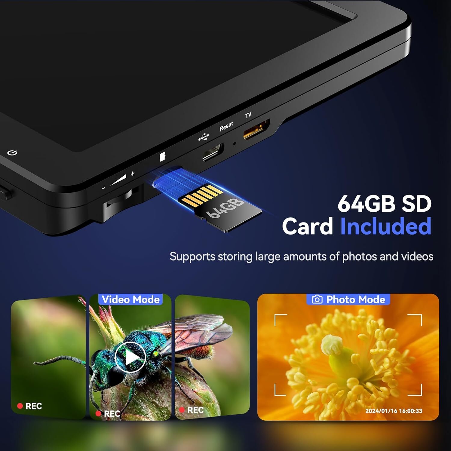 TOMLOV DM9 Max 10.1″ IPS HDMI Digital Microscope 1500X 20MP HD Coin Magnifier