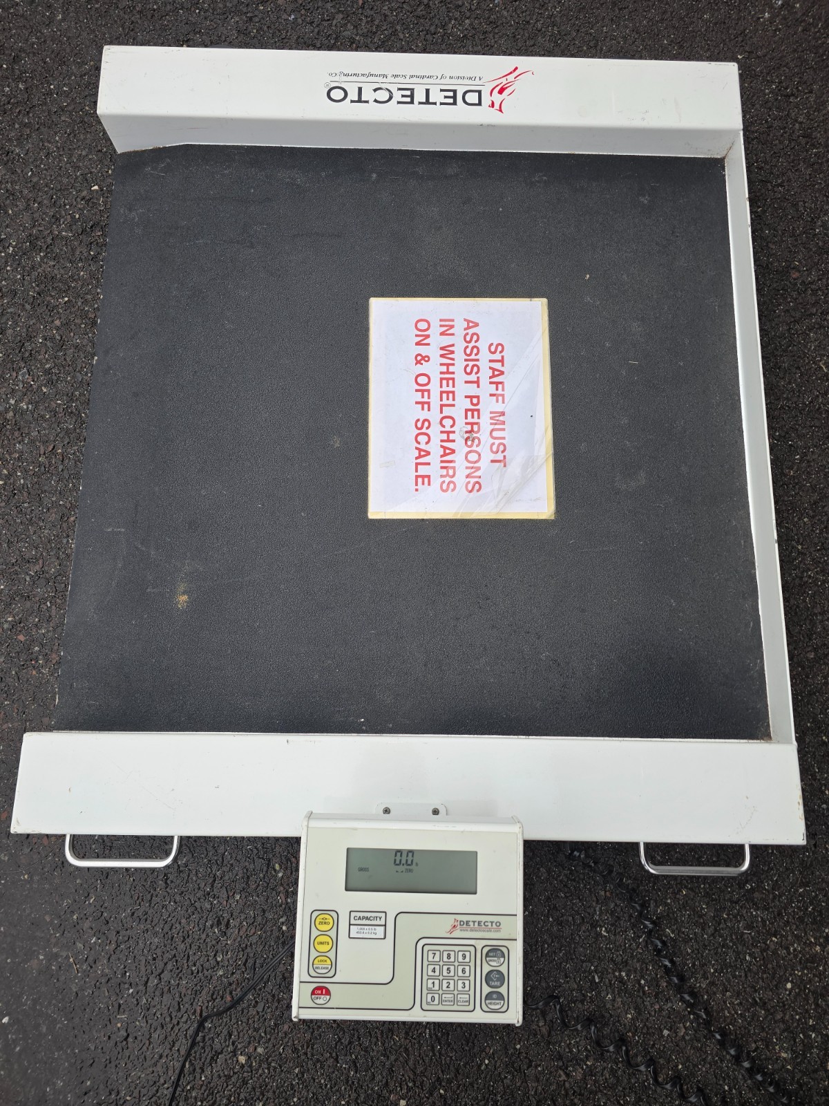 6x Detecto CR1000D Wheelchair Scale 1000lb Medical Platform Scale + Parts Unit