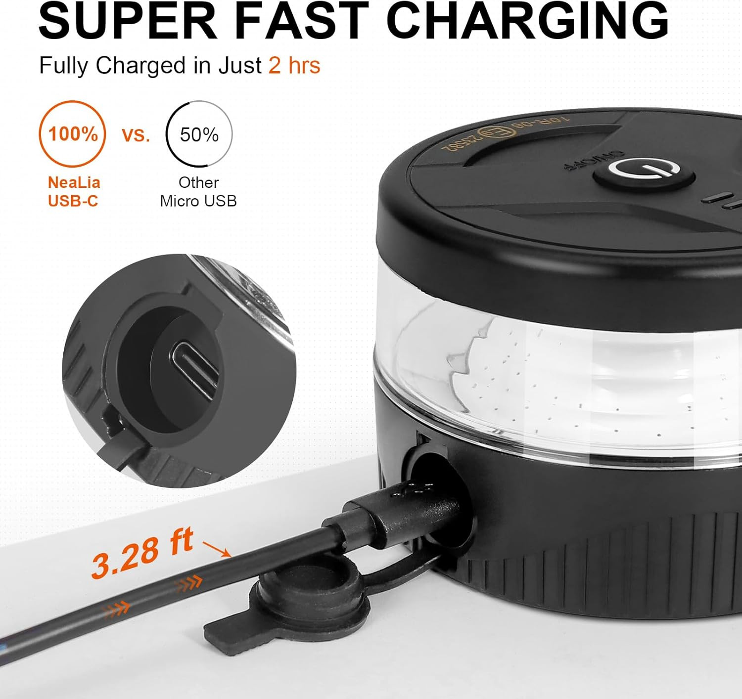 Magnetic Wireless Beacon Light, USB-C Rechargeable LED Strobe Lights for Truck,