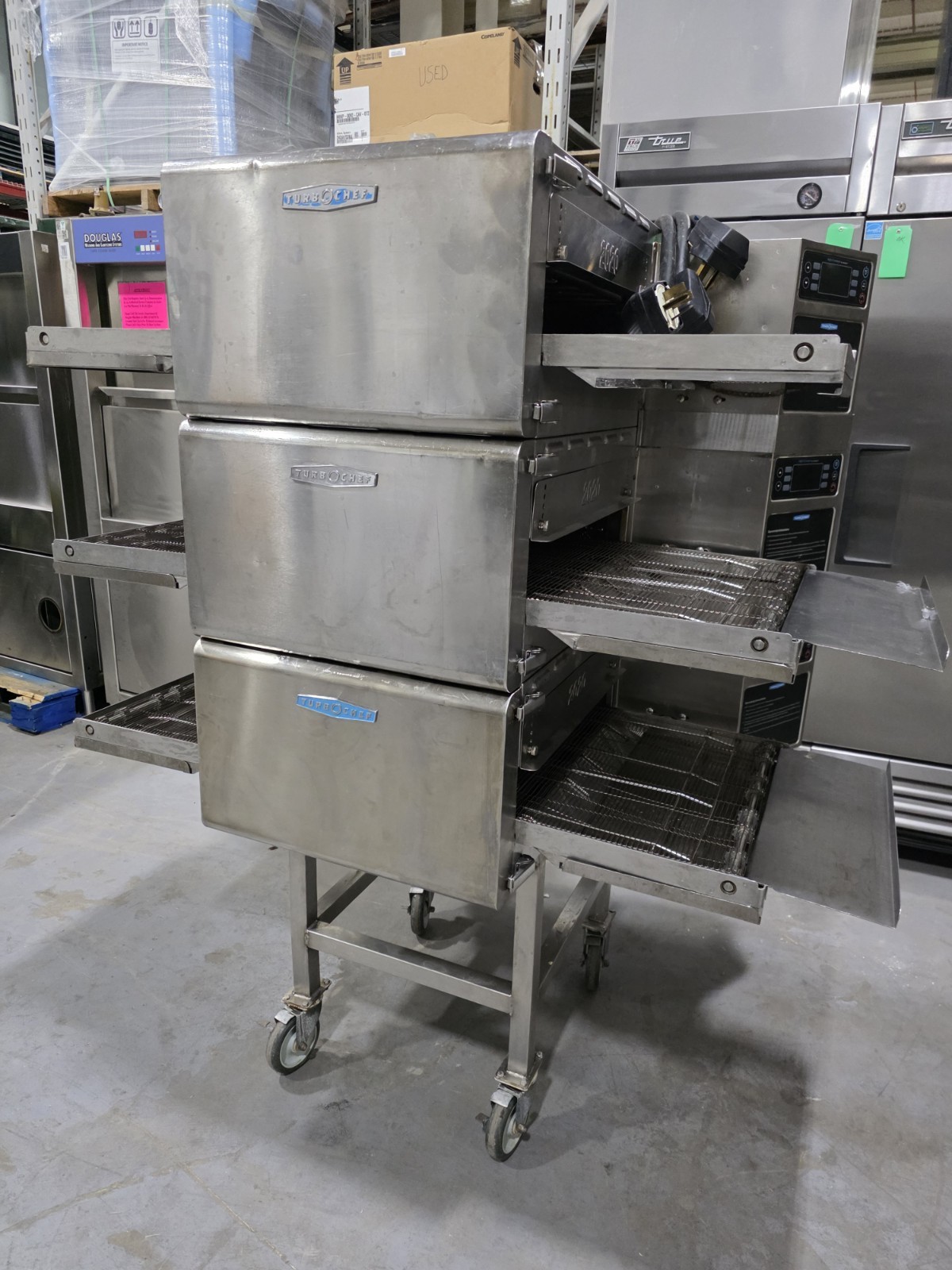 Triple Stack (3) TurboChef HHC2020 48″ Electric High H Conveyor Ovens, 220V/3 Ph