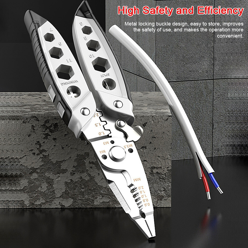 16in1 Multifunctional Wire Stripper Professional Wire Stripping Tool Q2O1