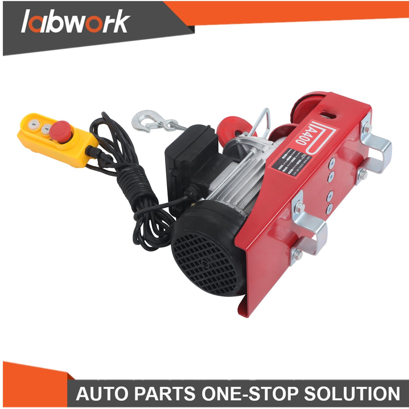 Labwork 880lbs Electric Hoist 110V 980W with 14FT/4.2m Wired Remote Control