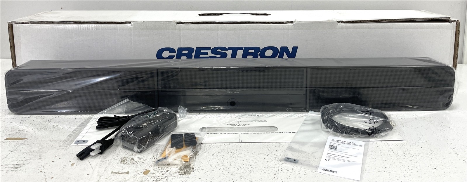 New Open Box Crestron UC-SB1-CAM-FLEX Soundbar & Camera UC-SB 6511283