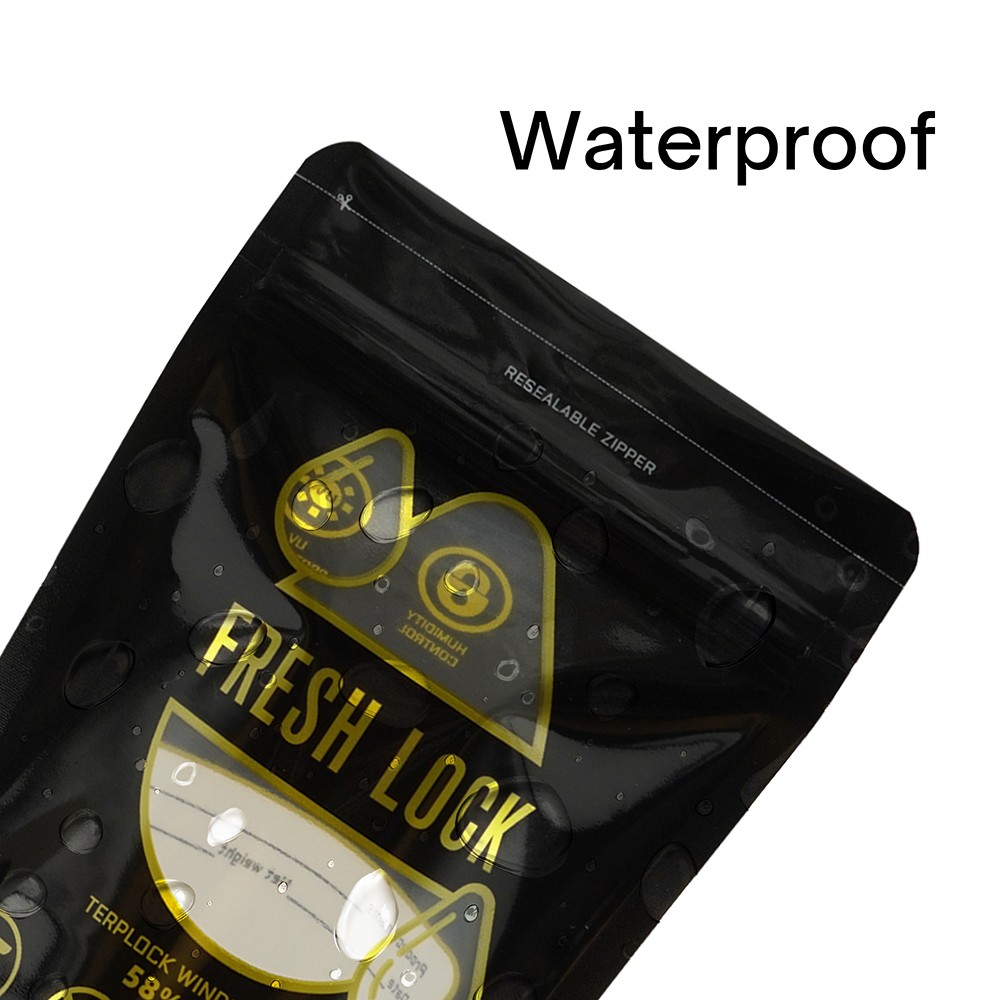 7/14/28g Smell Proof Mylar Food Storage Bag 100pcs Airtight Zip Seal Pouch 50pcs