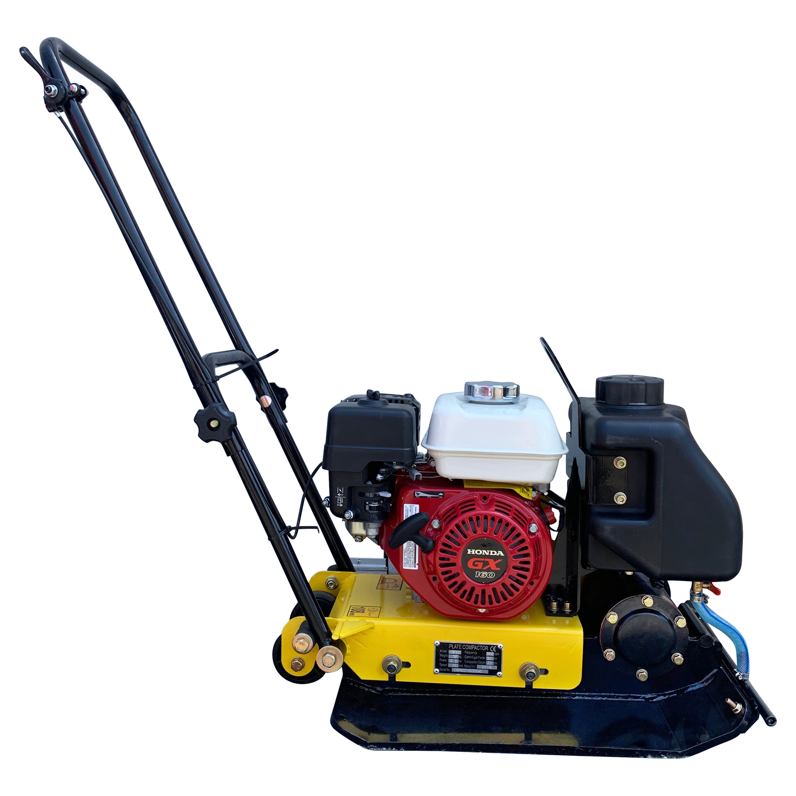 Honda GX160 Walk Behind Vibratory Plate Compactor Water Tank Heavy Duty Large