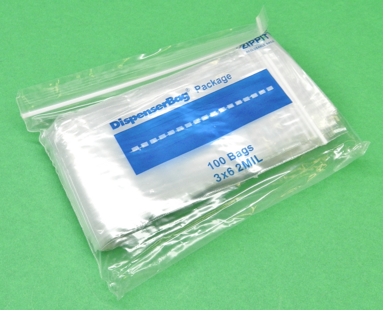 3×6 Reloc Zippit Bags 1000 Reclosable Clear 2mil Poly Bag 3″ x 6″ 1,000 pcs