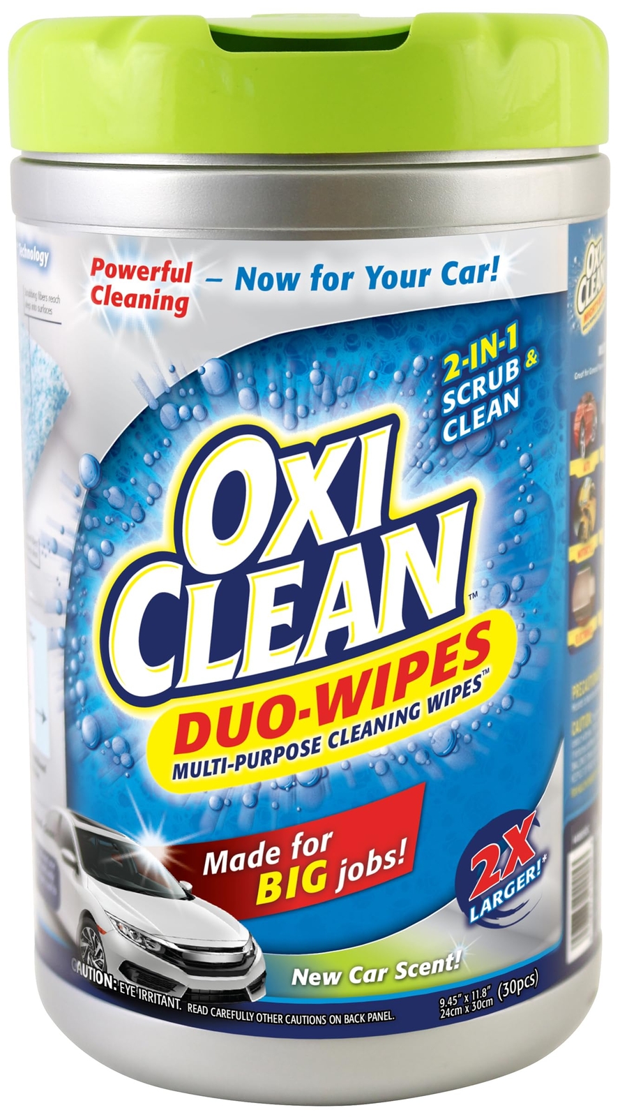 Oxi Clean Duo Wipes 30 Count Multi Purpose Dual Surface Cleaning Wipes New Ca…