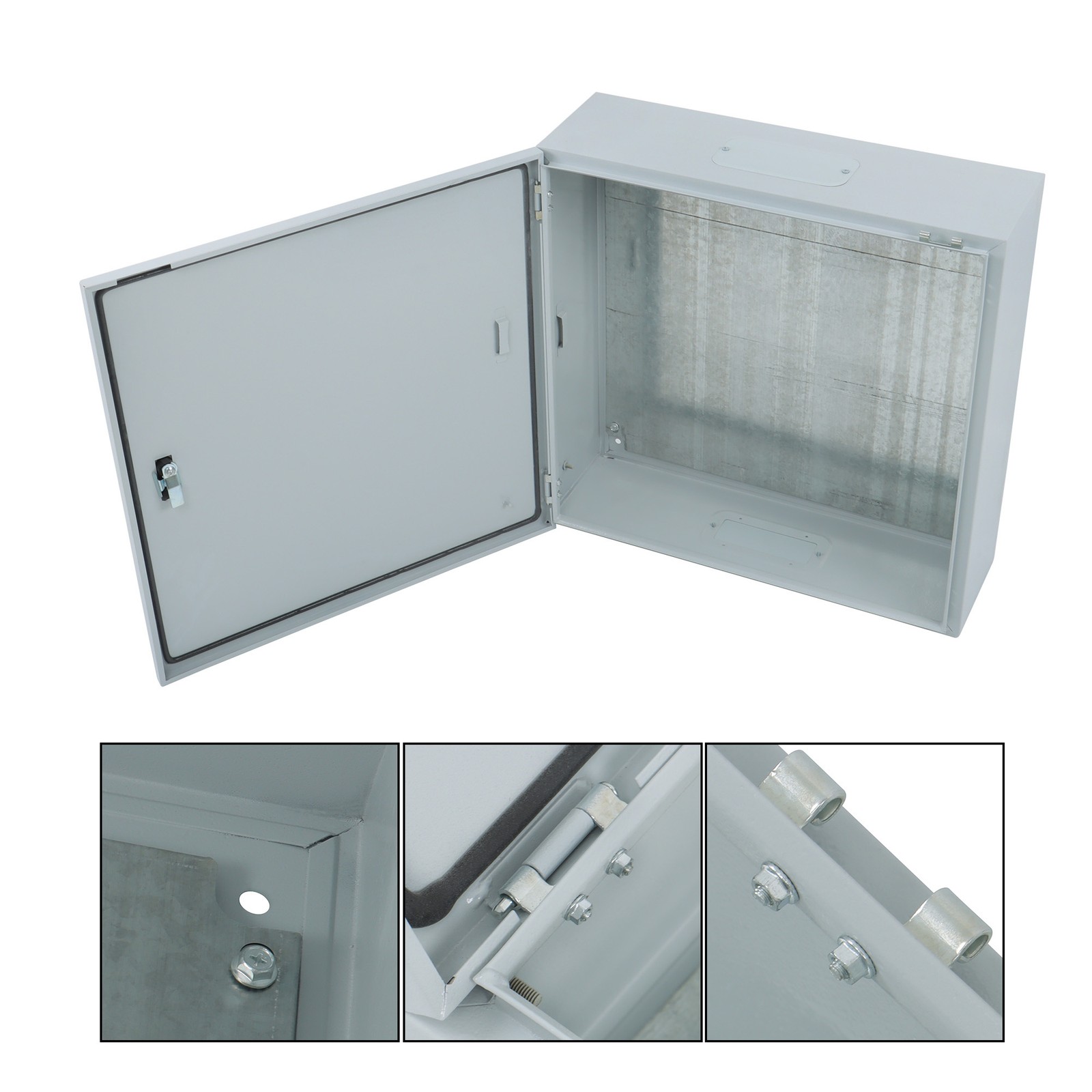 NEMA 4X Steel Enclosure 24x24x8″ IP66 Waterproof Electrical Box w/Mounting Plate