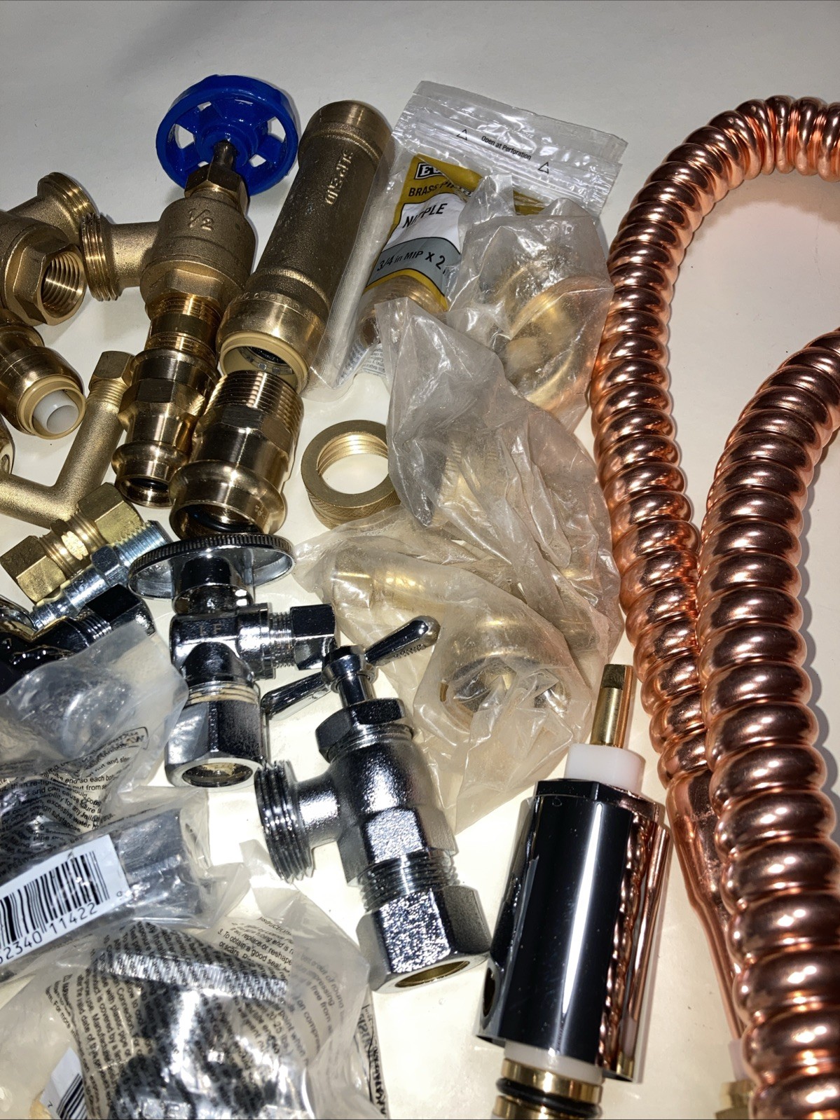 Shark Bite Mixed Fittings, Elbows, Valve, Hose brass, copper, & galvanized steel