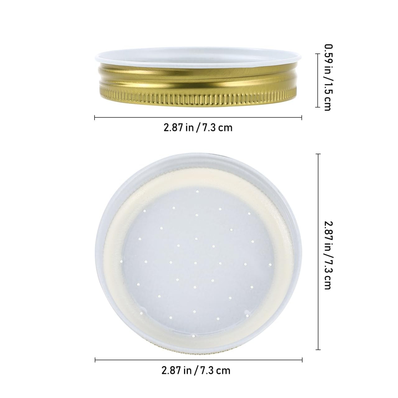 Homoyoyo 8-Pack Bee Feeder Lids for Mason Jar – Metal Bee Feeders Entrance Be…