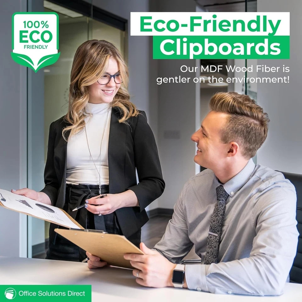 Letter Size Clipboards with Low Profile Clip (Set of 10) – Standard, Brown
