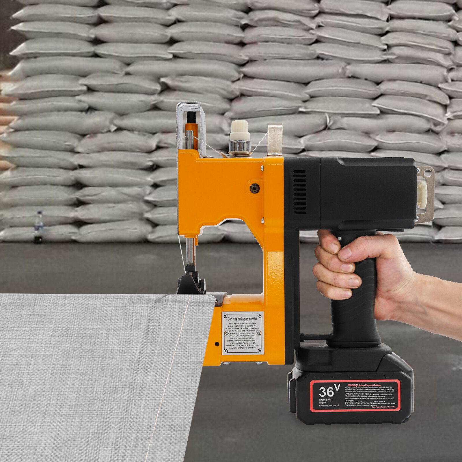 Electric Bag Stitching Closer Portable Wireless Sack Seal Sewing Machine Kit