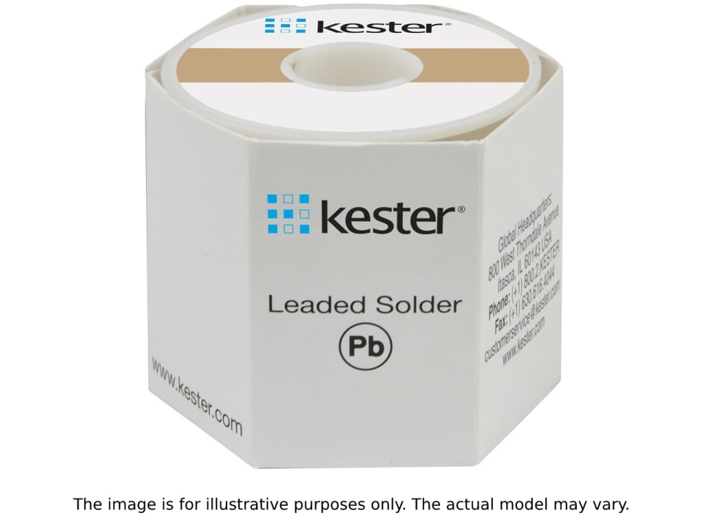 Kester 24-6337-8817 Solder Wire, No Clean, Leaded, Sn63Pb37, 1.1%, 0.062′ (1.50