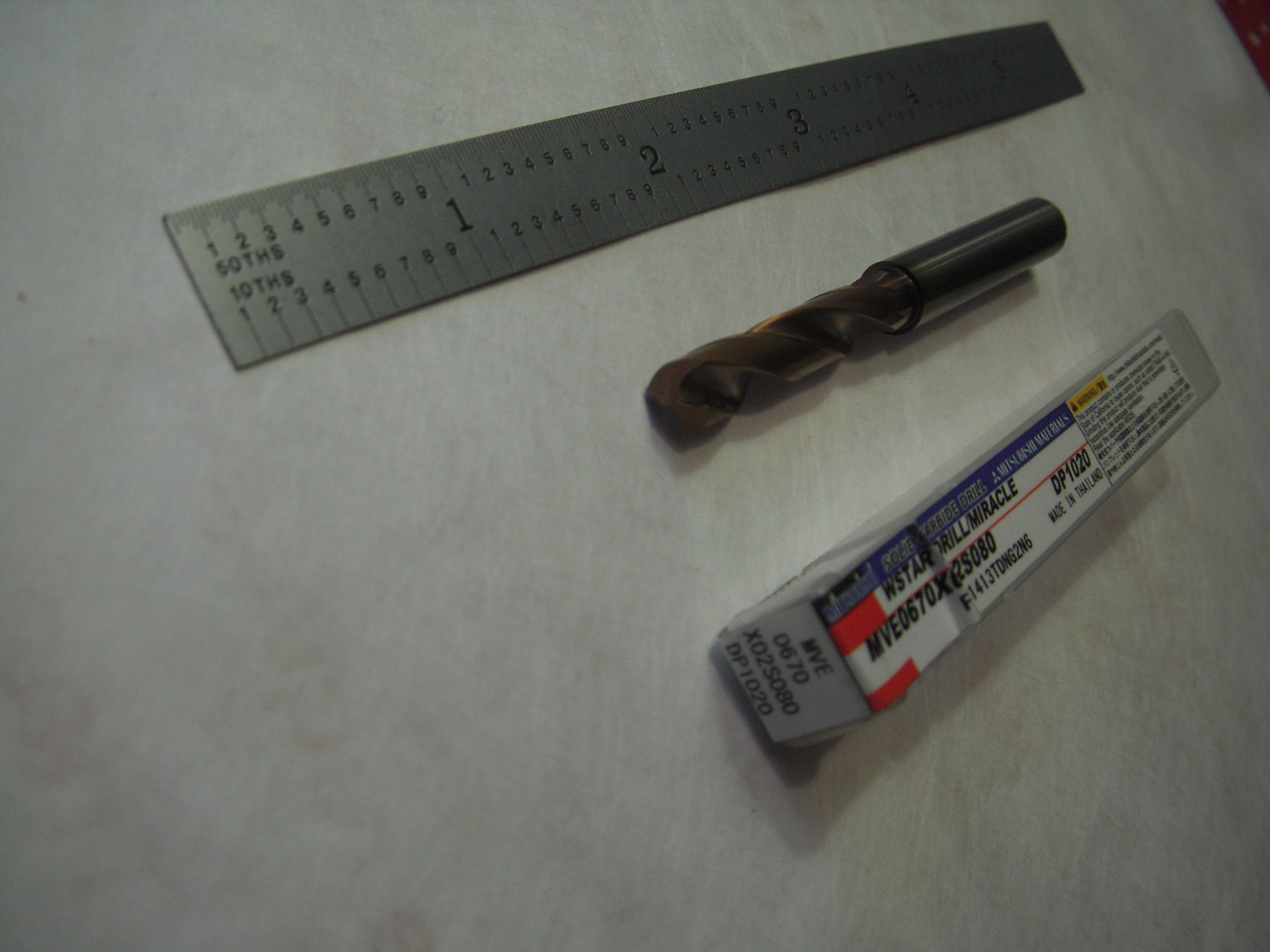 NEW MITSUBISHI 3XD CARBIDE DRILL 8MM SH. X 6.70MM CUT DIA. X 74MM OAL VP15TF