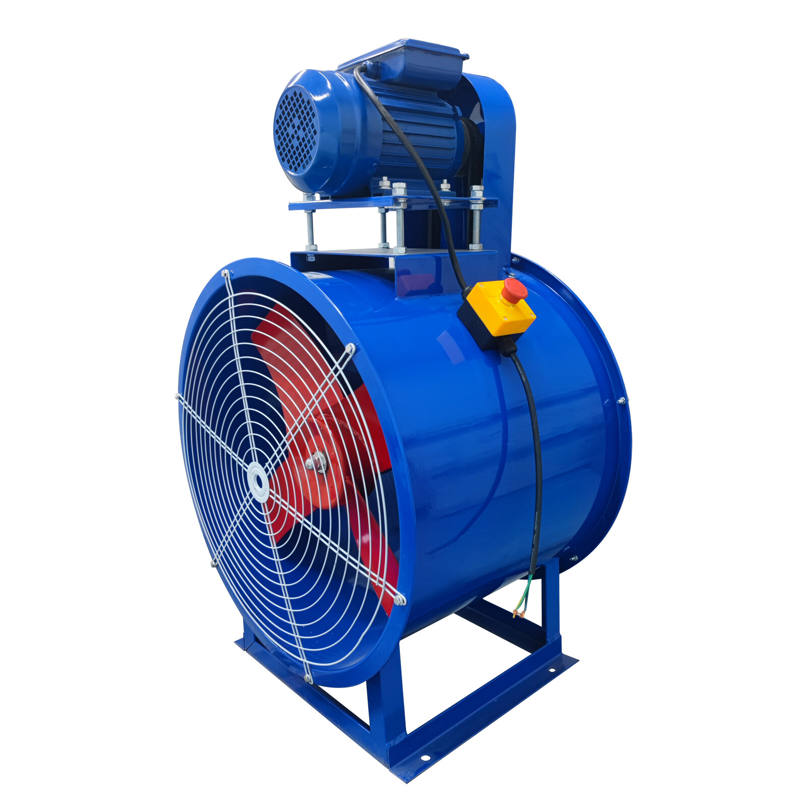 24″ Dia Electric Tube Axial Fan Paint Room Exhaust Fan 1500W 1450r/min 220V