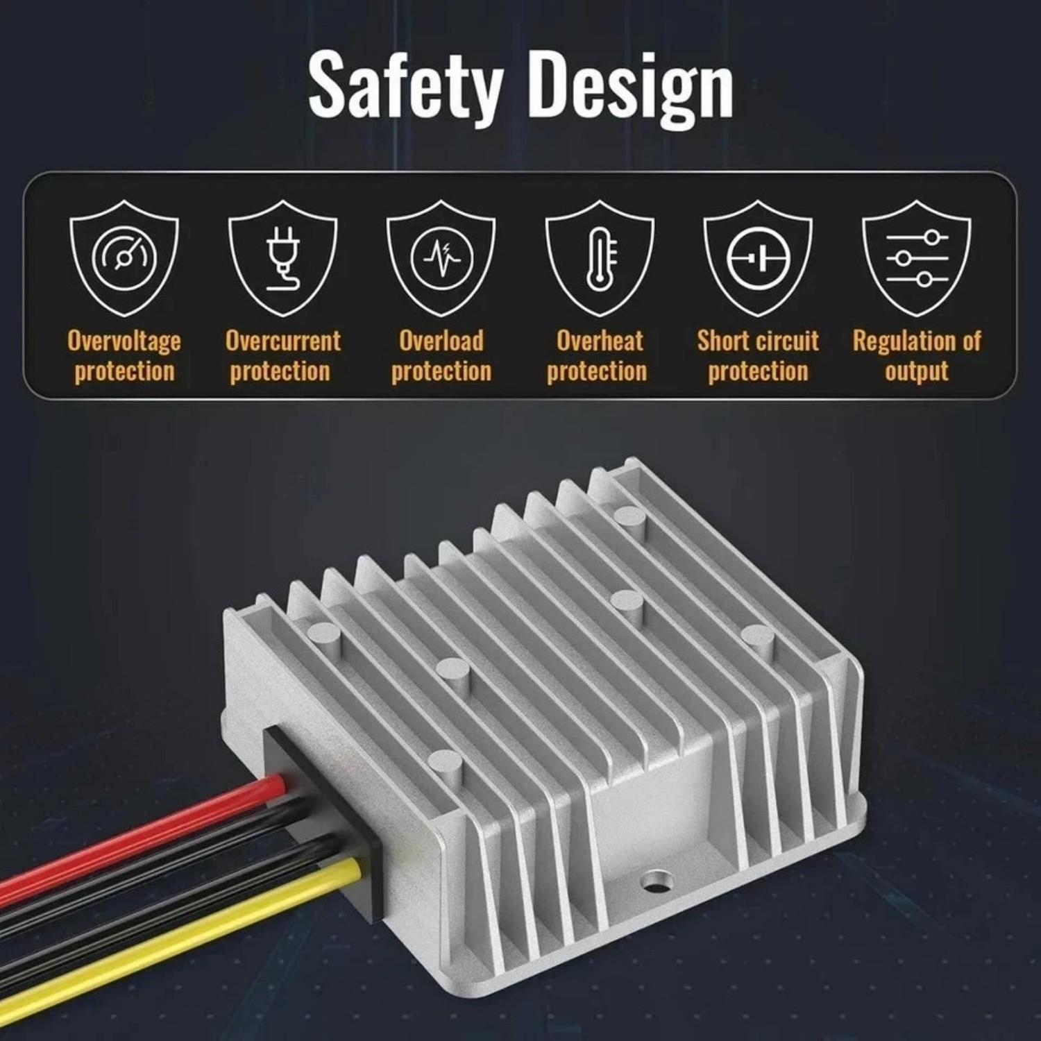 2 Pack 20V to 12V Step Down Converter Compatible with DeWalt 20V Battery Adapter