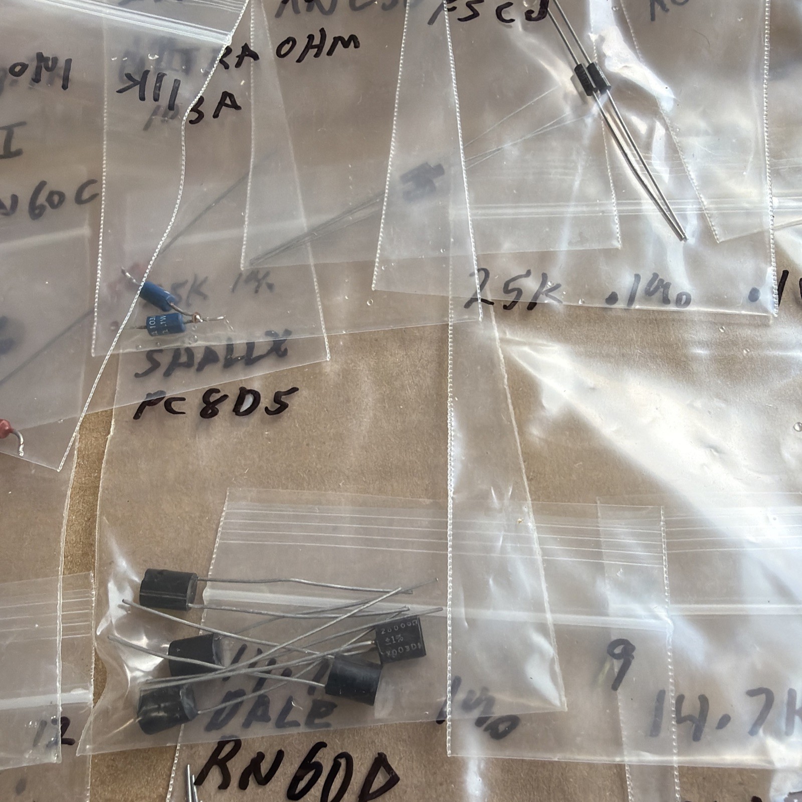 150pc Group Lot Of RESISTORS Dale & Other Mfg Look At Pictures New & Used #7