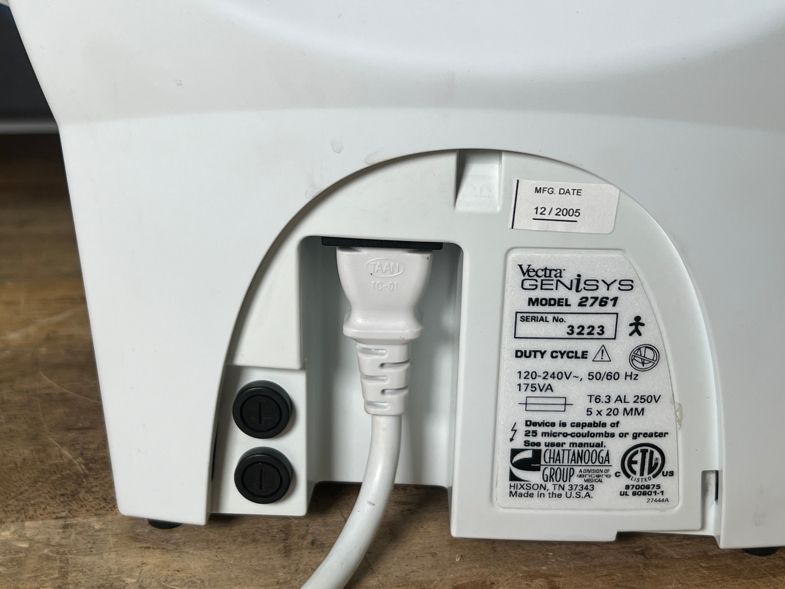 Chattanooga 2761 Vectra Genisys 2-Channel Ultrasound w/ Probe / extras