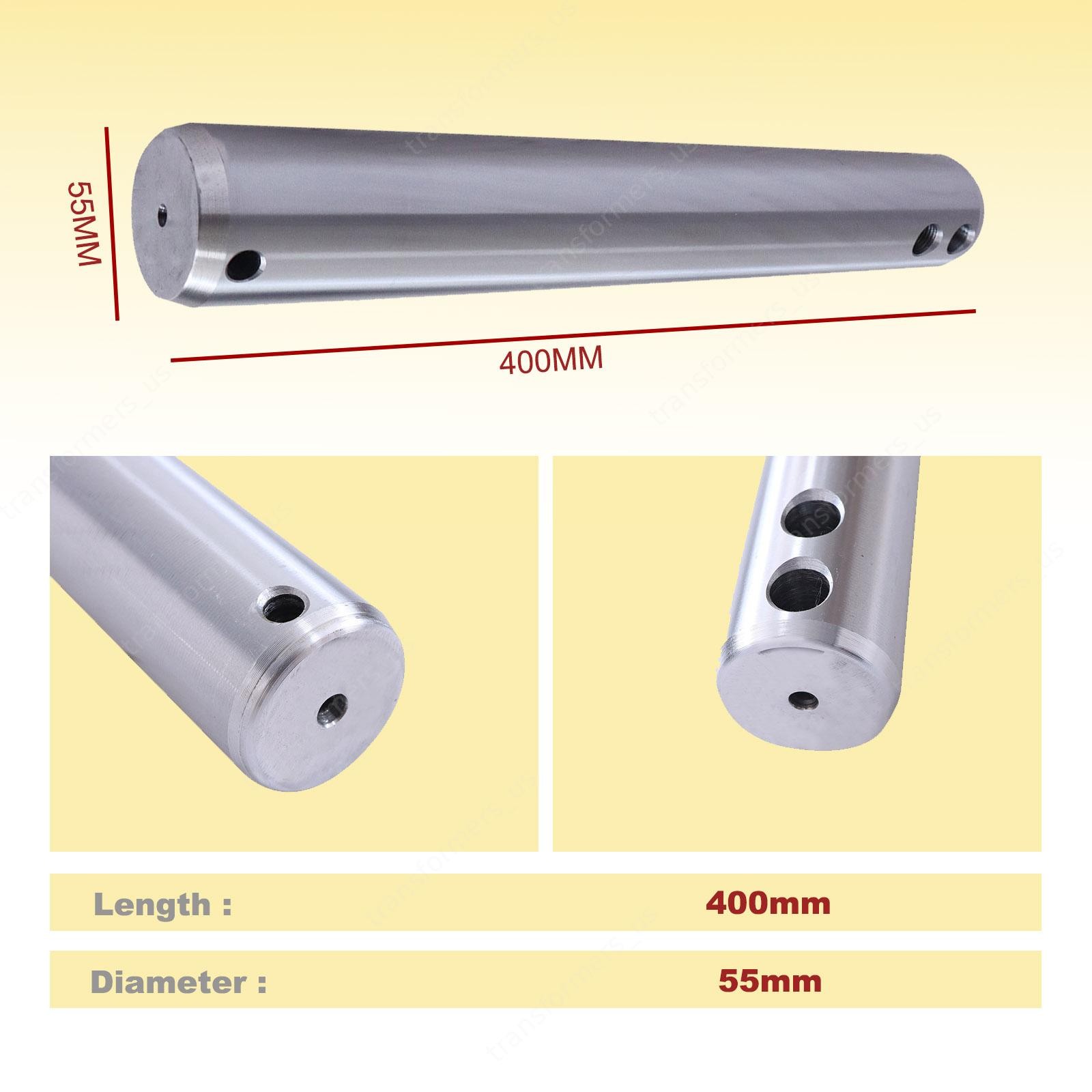 55mm x 400mm Excavator Universal Bucket Pin 15.75 inches Long Material 40CR