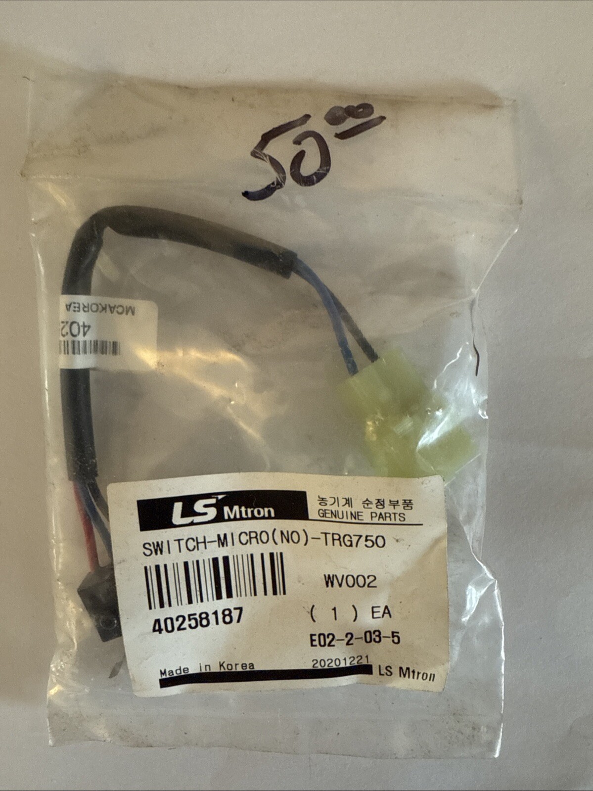 LS 40258187 Switch Micro (No) TRG750