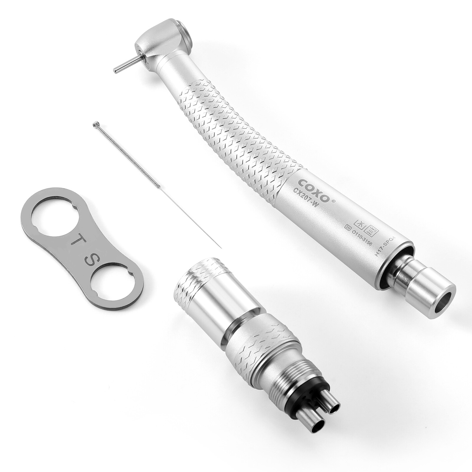 COXO Dental High Speed Handpiece Air Turbine with 4holes Coupler Standard Head