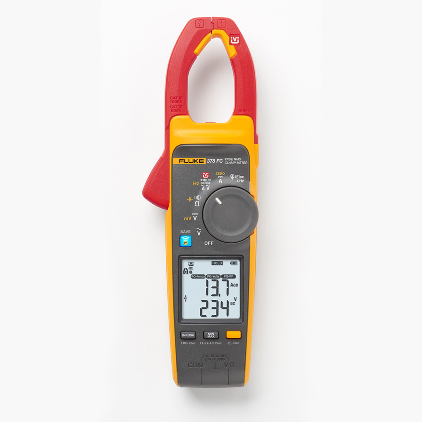 new FLUKE 378 FC Non-Contact Voltage True-rms AC/DC Clamp Meter Free ship #YP1