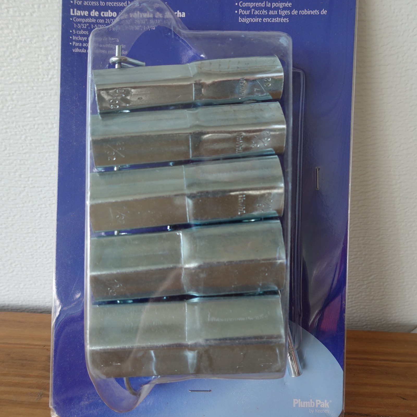 Plumb Pak PP840-59 Carbon Steel Zinc Shower Valve Five Socket Wrench