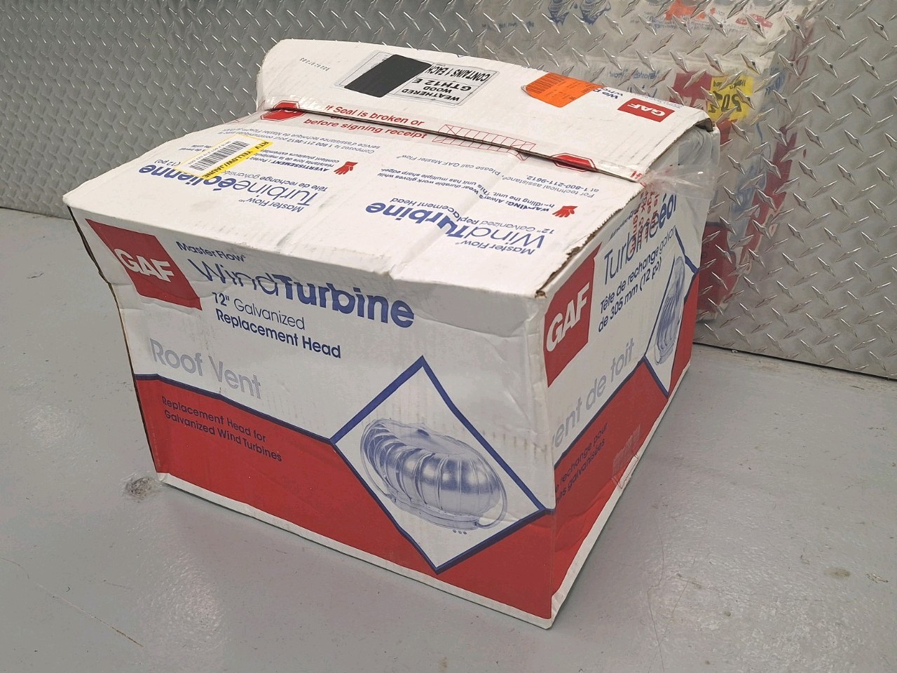 Master flow GT12E 12″ Galvanized Externally Braced Replacement Turbine Head New
