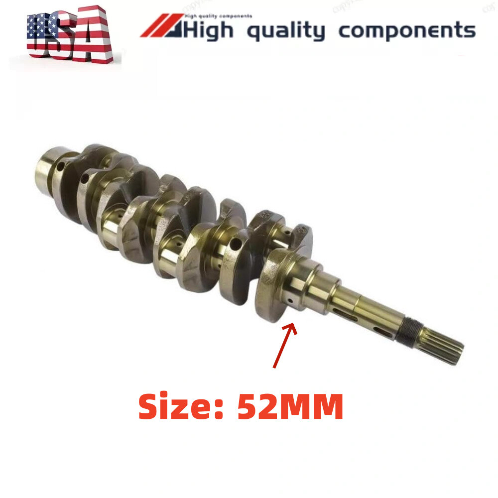 Crankshaft 52MM For Kubota V2003 Engine Bobcat 337 341 435 Excavator-