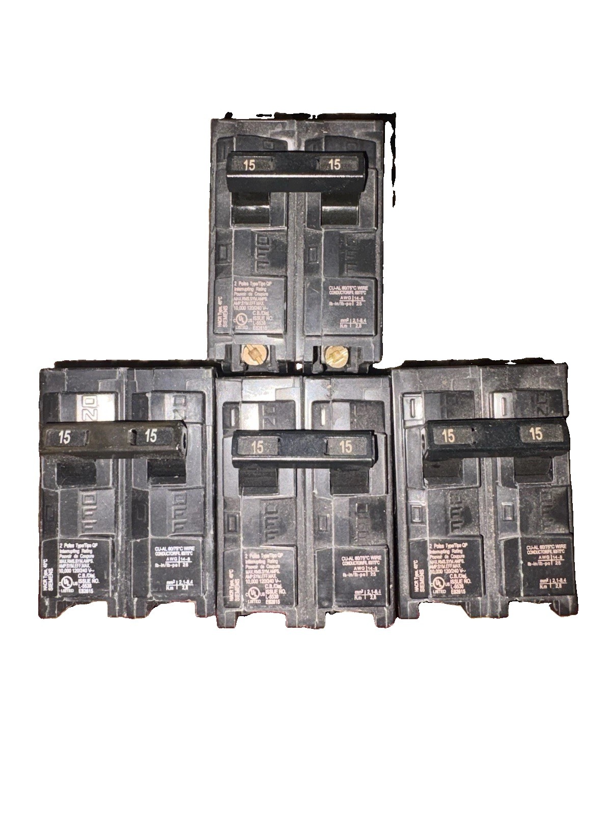 Siemens Q215 Circuit Breaker 15A 120/240V 2-Pole Open Box