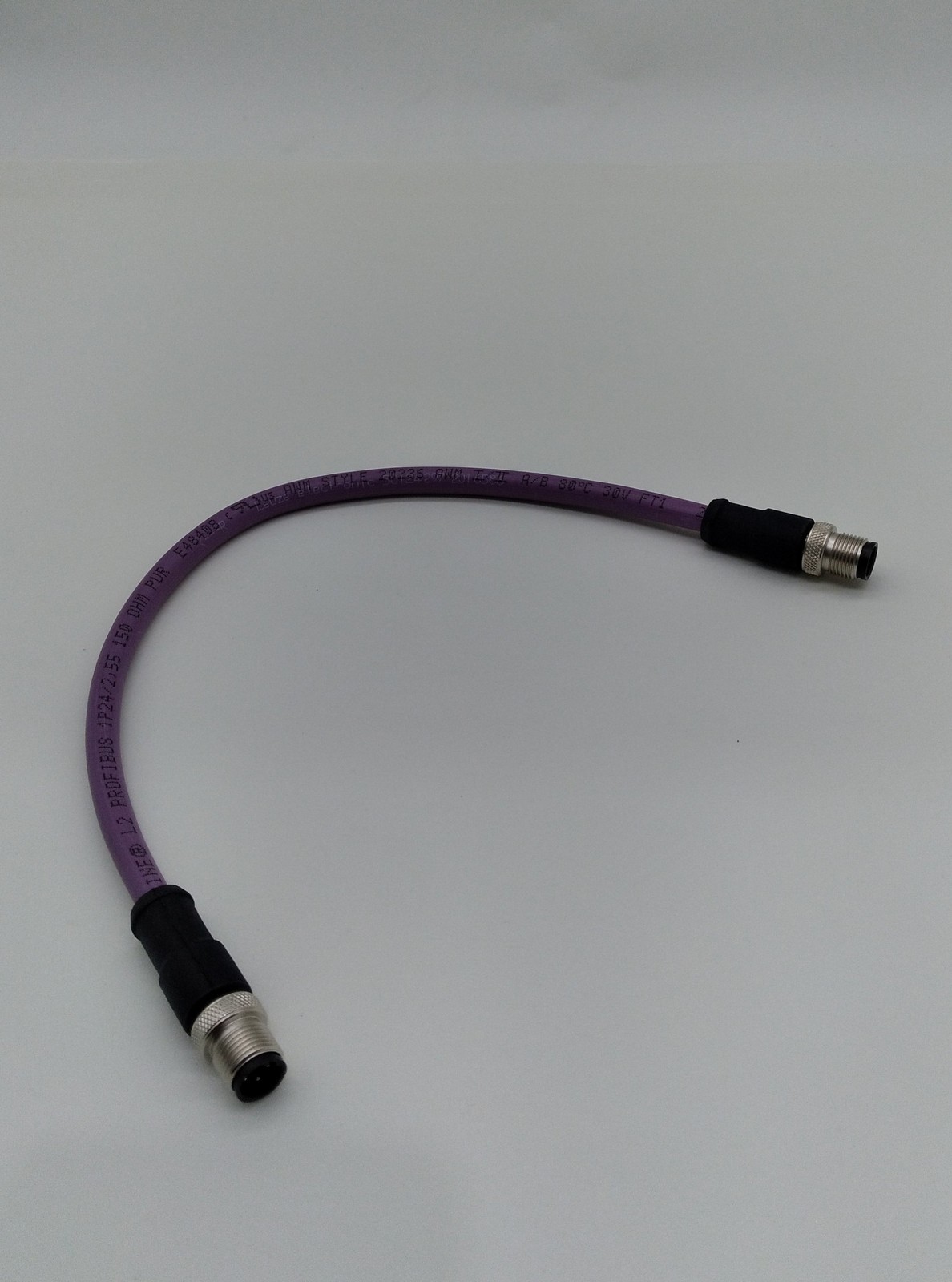 Leuze K-SSPB-M12A-M12A-2P-0 Sensor/Actuator Connection Cable M12-M12 Both Ends